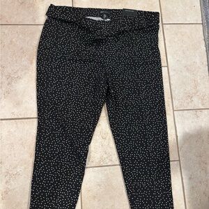 NWT Jones New York Black and White Dotted Pants